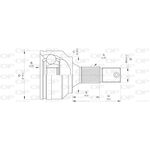 giunto omocinetico open parts oem cvj5530.10 cvj5530.10 