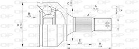 giunto omocinetico open parts oem cvj5530.10 cvj5530.10 