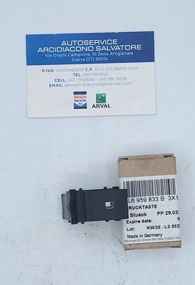 Interruttore apertura sportello carburante VW oem 7l6959833b3x1 7l6959833b3x1