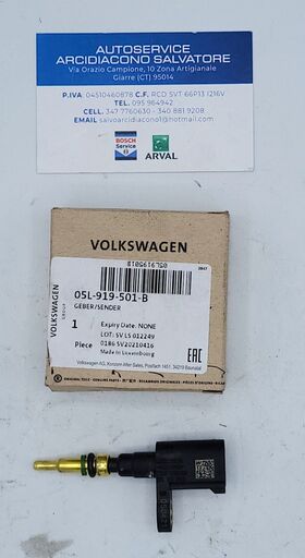 sensore di temperatura refrigerante VW AUDI SEAT SKODA oem 05l919501b 05l919501b